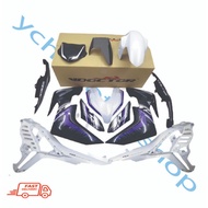 YAMAHA Y16 Y16ZR Y16 ZR DOCTOR NEW DESIGN 2024 STD PURPLE COVER SET STICKER TANAM STRIPE SIAP TAMPAL