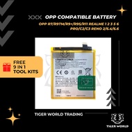 TigerWorld Opp Compatible Battery for OPP R7/R9TM/R9+/R9S/R11 REALME 1 2 3 5 6 PRO/C2/C3 RENO 2/6.4/