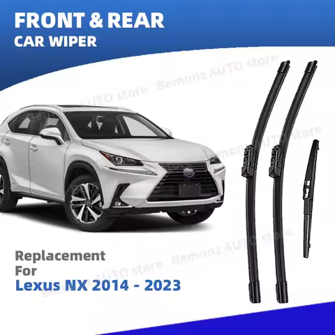 LHD Front Rear Windshield Wiper Blades For Lexus NX 200 NX200t NX300h NX450h AZ10 AZ20 2014 - 2023 3
