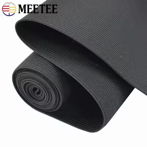 Meetee 1Meters 7-50cm Extra Wide Elastic Band Crochet Soft Skin Rubber Bands Underwear Pants Waist B
