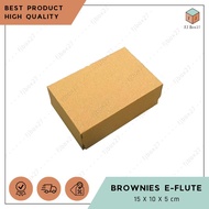 (10 pcs) BOX BROWNIES EFLUTE 15X10X5 CM / DUS SOUVENIR / BOX DIMSUM