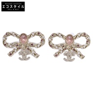 香奈兒 A23B ABB508 緞帶圖案 Coco 標誌耳環 - [二手]