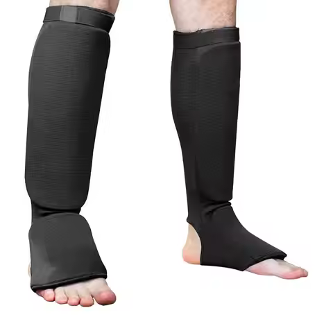 Boxing Shin Guards Fitness Instep Ankle Protector Foot Protection Kickboxing Pad Muaythai Training L