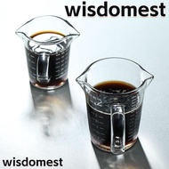 WISDOMEST Glass Measuring Cup, Glass 70ml/100ml/150ml Espresso Measuring Cup, Serviceable Kitchen Tool Shot Glass Restaurant