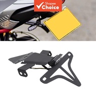 Motorcycle License Plate Holder Bracket Tail Tidy Fender Eliminator LED Light Fit for Street Triple 