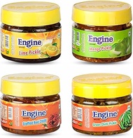 Engine Home Made Achar Combo Of Khatta Lemon(200g), Mango Pickle(200g), Stuffed Red Chilli(200g), Gr