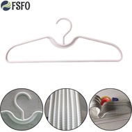【FSFO】10 PCS Short Neck Anti-Slip Plastic Clothes Hangers Save Vertical Space
