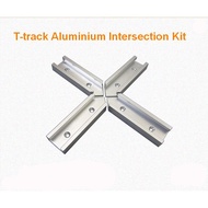 T-track T-slot Miter Track Junction Cross Intersection Kit for DIY Table Saw or Router Table