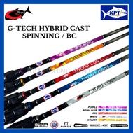 G-TECH HYBRID CAST Fishing Rod Spinning / Baitcasting BC Joran Pancing 1 Piece