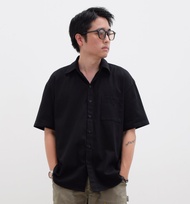 ADCORANT Essential | Boxy Fit Short Sleeve Shirt -  Linen / เสื้อเชื้ตทรง Boxy Fit ผ้าลินินผสม