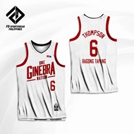 ONE GINEBRA NATION WHITE BARANGAY GINEBRA SCOTTIE THOMPSON PBA FULL SUBLIMATED JERSEY