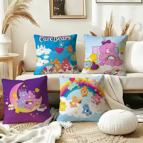 C-care-B-bears cartoon Cushion Cover Pillowcase Upholstery Sofa Throw Pillow Home Decor Pillowcas