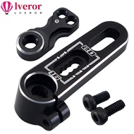 LVEROR Servo Arm, 7075 25T Aluminum Steering Horn,  15.5 to 20mm Adjustable Black Servo Swing Arm RC