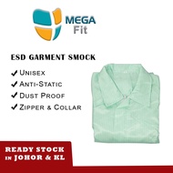 MEGAFIT ESD Garment Smock Protective Cloth Cleanroom Collar