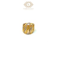 SABIHAHGOLD Ring Fashion 916/22K Original Gold GR0002224