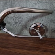 Under Handlebar Mirror With Handle Size 22-25 Mm.