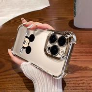 For Vivo Y36 Y36i Y38 Y50 Y55 Y55s Y75 Y77 Y77e Y77t Y78 Y78+ Mickey Design Soft Plated Edge Phone C