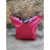 Metal Snap Fuchsia Pink Tote Bag