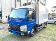 2021年 三菱堅達【3.0 藍白色 自排 五期 免尿素 無限速 出廠正五噸 14呎半超長軸 -25度冷凍貨廂 全車護欄