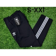 AD Slim Fit Tracksuit Panjang/ Seluar Tracksuit Tiga Line Bawah/ Slim Fit Tracksuit/ Trek Lelaki dan Perempuan