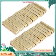 50Pcs Tongs Disposable Cooking Utensils Mini Bamboo Tongs Natural Toast Tongs for Cooking