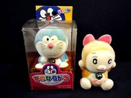 二手 次品 日版 TOMY Doraemon 叮噹/哆啦美掌上毛絨發聲公仔一對 日文發聲（一個售$70,二個售$120）可以顺豐到付