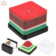 3D Memo Pad Calendar 2025 3D Desk Calendar Non-Stick Watermelon Shape Paper Sculpture Notepad SHOPSK