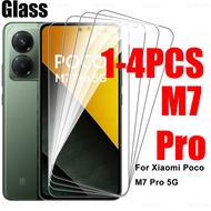 1-4Pcs For Xiaomi Poco M7 Pro 5G Screen Protector Tempered Glass Poco M7 M 7 Pro Pocco M7Pro Clear P