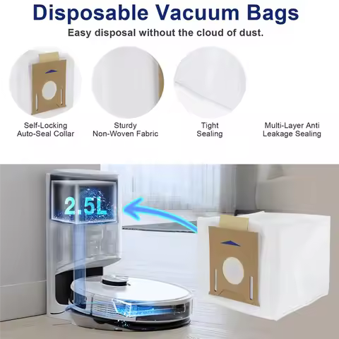 A50Q-Accessories Kit For ECOVACS DEEBOT N10 PLUS/ T9+/ N8 PRO+/ N8+/ T8AIVI+/ T8+ Robot Vacuum, Repl