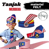 TANJAK MERDEKA KAIN FELT|tanjak merdeka|tanjak felt tahan lasak|props merdeka