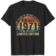 50Th Birthday Vintage 1971 Limited Edition T Shirt Funny Gift