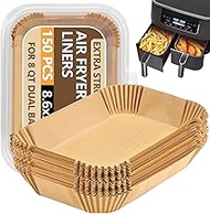 UBeesize Air Fryer Paper Liners Disposable For Ninja, 150 PCS Non Stick Parchment Paper For Ninja DZ