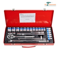 EURO KING TOOLS ชุดเครื่องมือ ประแจ ชุดบล็อก 24 ชิ้น ขนาด 1/2 (4หุน)