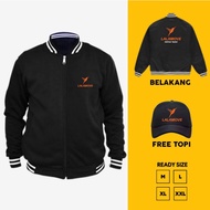 Lalamove Driver Courier Varsity Zipper Jacket Free Hat
