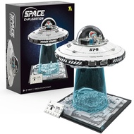 Spaceship Building Blocks UFO Interstellar Educational Assembled Toy Model Eight-Year-Old Boy Birthd