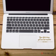 Effort Quote Sticker - Daily Motivational Quote Sticker for Mac Asus Acer laptops