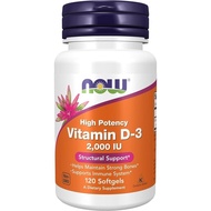 NOW Foods, Vitamin D3 2000Iu (Softgels)