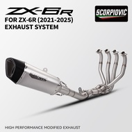 For ZX-6R ZX6R ZX 6R 636 2021-2026 Motorcycle Exhaust Escape System Modified Muffler Front Link Pipe