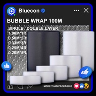 BUBBLE WRAP 100M BLUECON