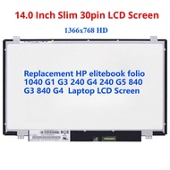 Repla HP elite folio 1040 G1 240 G5 G3 840 G4 Laptop LCD Screen