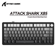 ATTACK SHARK | ATTACK SHARK X85 RGB Metal Knobs Mechanical Keyboardfull-key Hot-swap Bluetooth Wirel