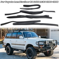4xDoor Window Glass Seal For Toyota Landcruiser HZJ80 HDJ81 FZJ80 FJ80 1990-98 For LEXUS LX450 FZJ80