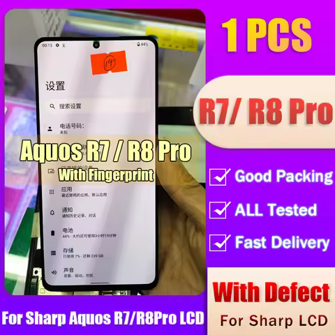 Defective With Fingerprint For Sharp Aquos R7 Lcd Display Touch Screen Digitizer Assembly For Sharp 