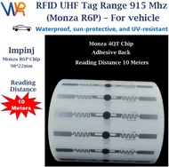 UHF RFID tag sticker Wet Inlay 915mhz Impinj Monza R6P – For vehicle