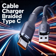 Fast Charger Cable Type-C Braided 100W PD Cable Data Cable 6A Type C