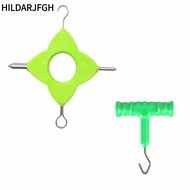 HILDARJFGH Carp Fishing Knot Puller Tool Set, Stainless Steel 4 in 1 Bait Puller Rig, Durable Lightw