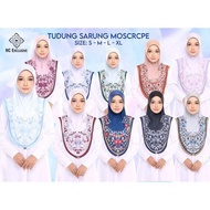 PRINTED MOSCREPE HIJAB w/ DIAMOND STONE by NC EXCLUSIVE