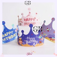 GBJ - 25pcs Birthday Hats Paper Crown Birthday Hats
