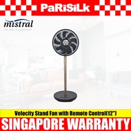 MISTRAL MHV912R High Velocity Stand Fan with Remote Control(12")