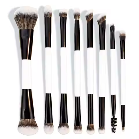 3/7/8-Piece Double-Ended Makeup Brush Set, Multifunctional Double-Ended Makeup Brush, Two-In-One Mak